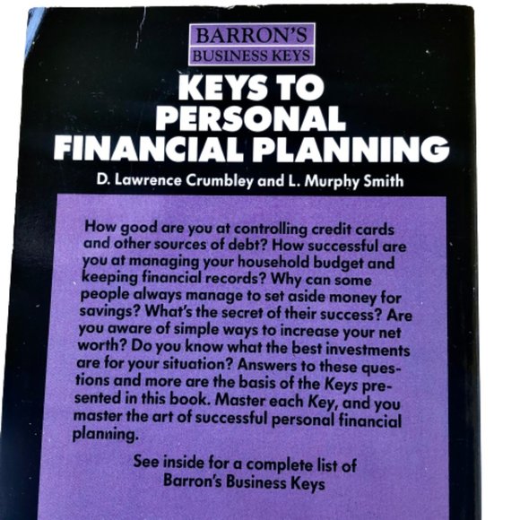 Barron's Business Keys Book Personal Fiancial Planning + Investing Mutual Funds - Picture 8 of 10